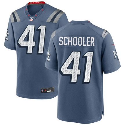 Brenden Schooler New England Patriots 2026 Rivalries Collection Game Jersey - Blue
