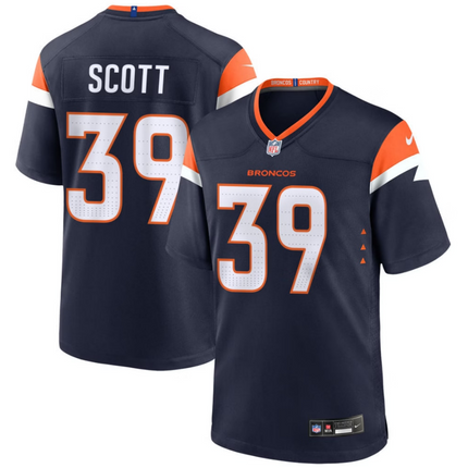 Miles Scott Denver Broncos 2026 Alternate Mile High Collection Game Jersey - Navy