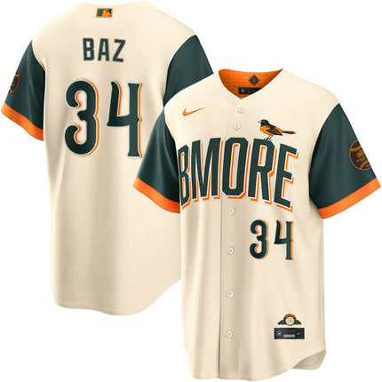 Shane Baz Baltimore Orioles 2026 City Connect Jersey - Cream