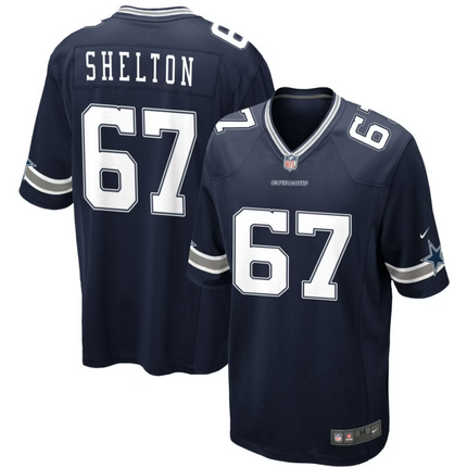 Drew Shelton Dallas Cowboys 2026 Game Jersey - Navy