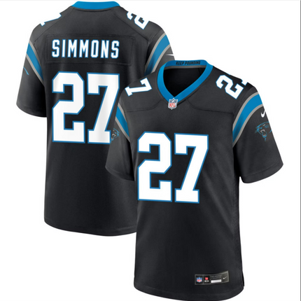 Isaiah Simmons Carolina Panthers 2026 Game Jersey - Black