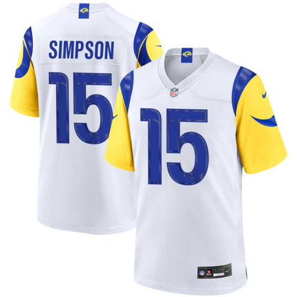Ty Simpson Los Angeles Rams 2026 Game Jersey - White