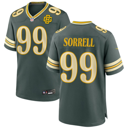 Barryn Sorrell Green Bay Packers 2026 Rivalries Collection Game Jersey - Green