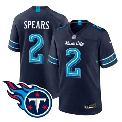 Tyjae Spears Tennessee Titans 2026 Rivalries Limited Stitched Jersey - Navy