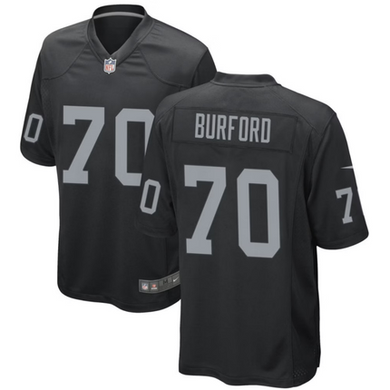 Spencer Burford Las Vegas Raiders 2026 Game Jersey - Black