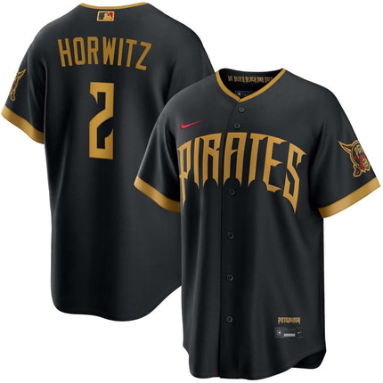 Spencer Horwitz Pittsburgh Pirates 2026 City Connect Stadium Jersey - Black