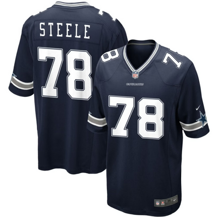 Terence Steele Dallas Cowboys 2026 Game Jersey - Navy