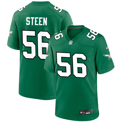 Tyler Steen Philadelphia Eagles 2026 Alternate Game Jersey - Kelly Green