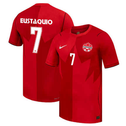 Stephen Eustaquio Canada National Team 2026 World Cup Home Jersey - Red