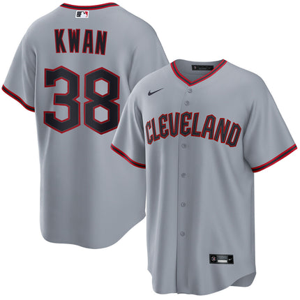 Steven Kwan Cleveland Guardians 2026 Road Jersey - Grey