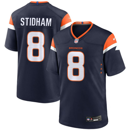 Jarrett Stidham Denver Broncos 2026 Alternate Mile High Collection Game Jersey - Navy