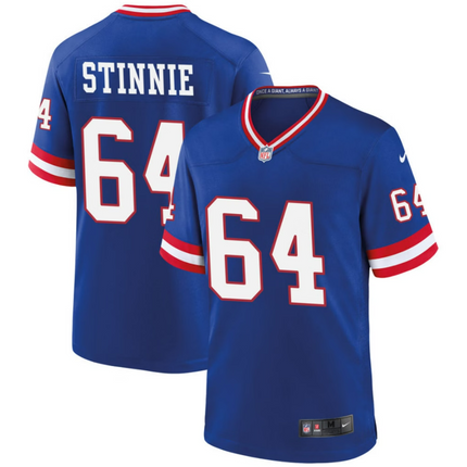 Aaron Stinnie New York Giants 2026 Classic Game Jersey - Royal