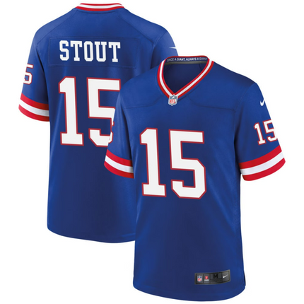 Jordan Stout New York Giants 2026 Classic Game Jersey - Royal