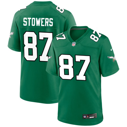 Eli Stowers Philadelphia Eagles 2026 Alternate Game Jersey - Kelly Green