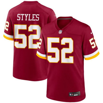 Sonny Styles Washington Commanders 2026 Game Jersey - Burgundy