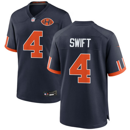 D'Andre Swift Chicago Bears 2026 Rivalries Collection Game Jersey - Navy
