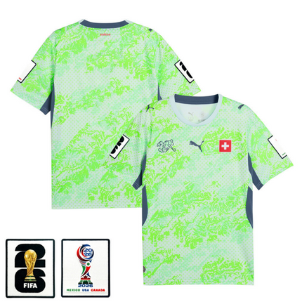 Switzerland National Team 2026 x World Cup Patch Away Jersey - Green