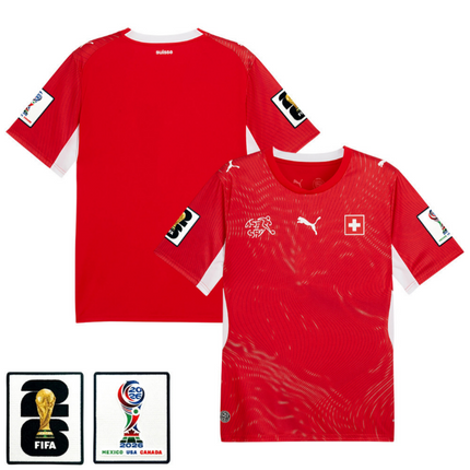 Switzerland National Team 2026 x World Cup Patch Home Jersey - Red