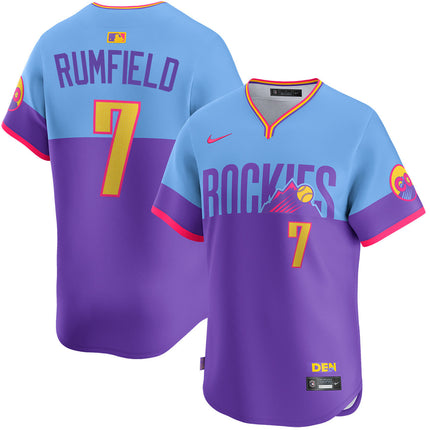 TJ Rumfield Colorado Rockies City Connect Limited Jersey - Purple