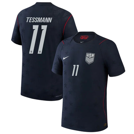 Tanner Tessmann USMNT 2026 World Cup Away Match Jersey - Blue