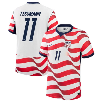 Tanner Tessmann USMNT 2026 World Cup Home Match Jersey - White