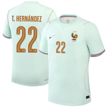 Theo Hernandez France National Team 2026 World Cup Away Jersey - Green