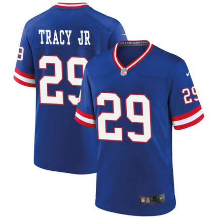 Tyrone Tracy Jr. New York Giants 2026 Classic Game Jersey - Royal