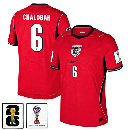 Trevoh Chalobah England National Team 2026 x World Cup Patch Away Jersey - Red