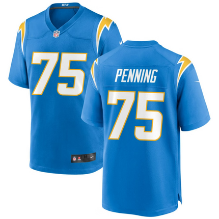 Trevor Penning Los Angeles Chargers 2026 Game Jersey - Powder Blue