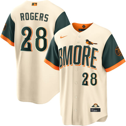Trevor Rogers Baltimore Orioles 2026 City Connect Jersey - Cream