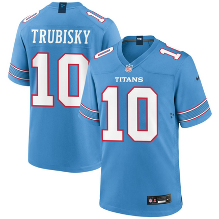 Mitchell Trubisky Tennessee Titans 2026 Game Jersey - Light Blue