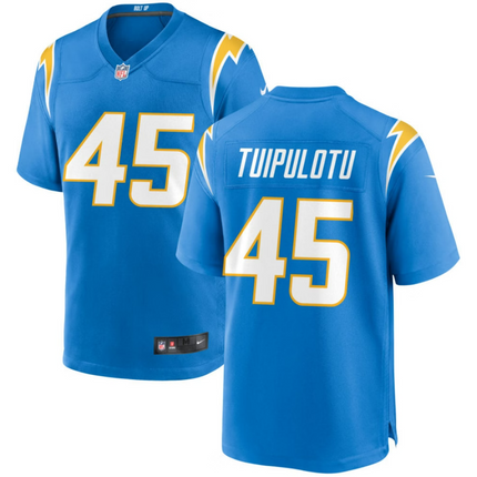 Tuli Tuipulotu Los Angeles Chargers 2026 Game Jersey - Powder Blue