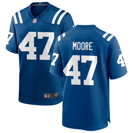 Tyler Moore Indianapolis Colts 2026 Game Jersey - Royal