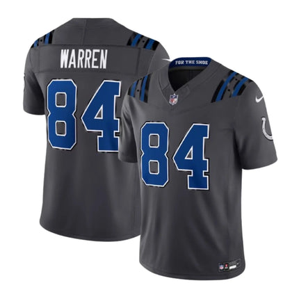Tyler Warren Indianapolis Colts 2026 Rivalries Limited Stitched Jersey - Gray
