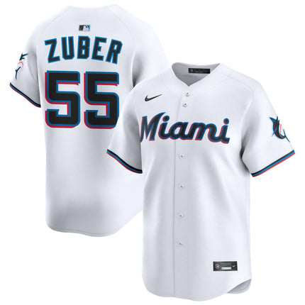 Tyler Zuber Miami Marlins 2026 Home Limited Jersey - White