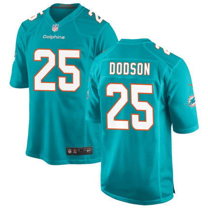 Tyrel Dodson Miami Dolphins 2026 Game Jersey - Aqua