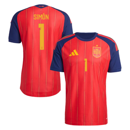 Unai Simon Spain National Team 2026 World Cup Home Jersey - Red