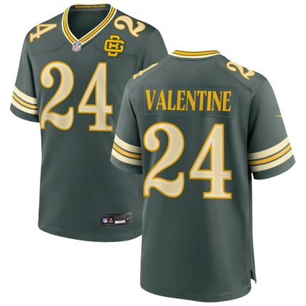 Carrington Valentine Green Bay Packers 2026 Rivalries Collection Game Jersey - Green