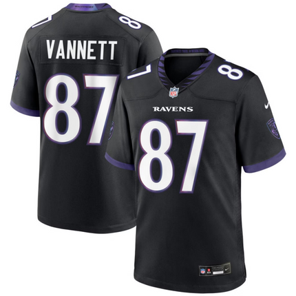 Nick Vannett Baltimore Ravens 2026 Alternate Game Jersey - Black