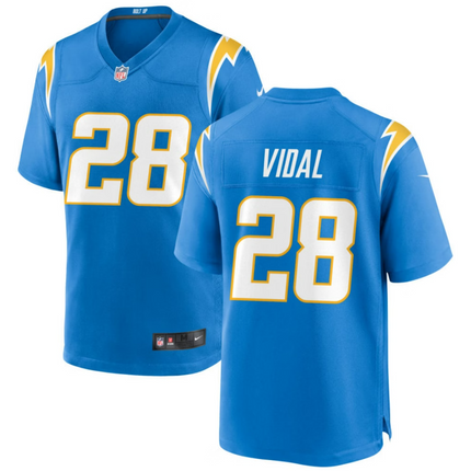 Kimani Vidal Los Angeles Chargers 2026 Game Jersey - Powder Blue