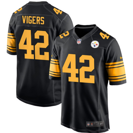 Car'lin Vigers Pittsburgh Steelers 2026 Alternate Game Jersey - Black