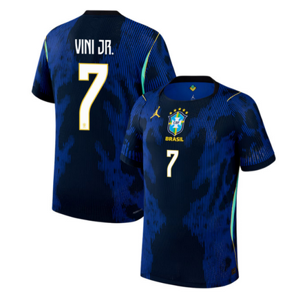 Vinicius Junior Brazil National Team 2026 World Cup Away Jersey - Blue