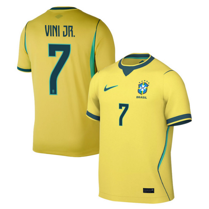 Vinicius Junior Brazil National Team 2026 World Cup Home Jersey - Yellow