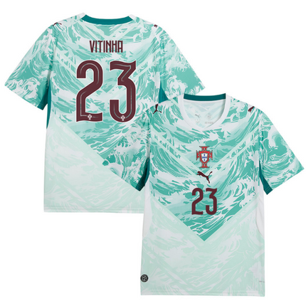 Vitinha Portugal National Team 2026 World Cup Away Jersey - White
