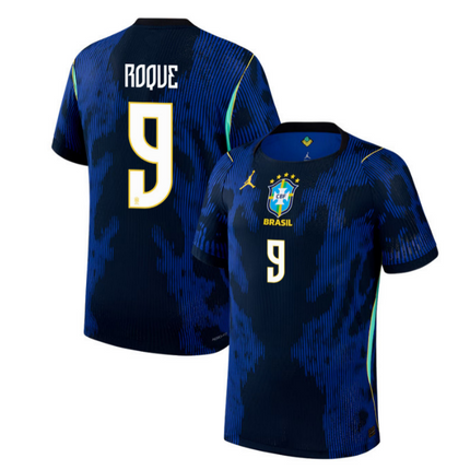 Vitor Roque Brazil National Team 2026 World Cup Away Jersey - Blue