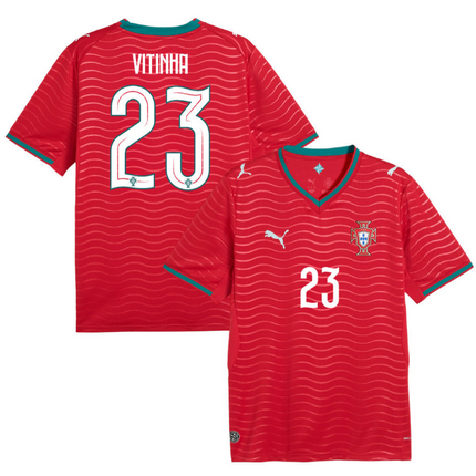 Vitor Vitinha Portugal National Team 2026 World Cup Home Jersey - Red