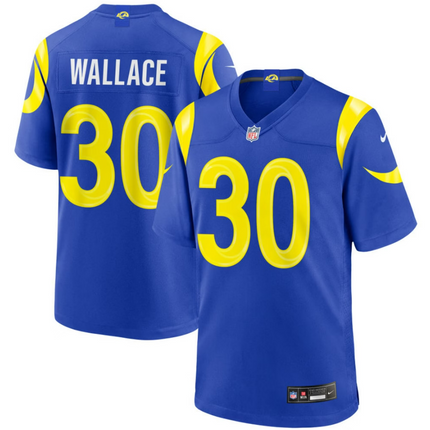 Josh Wallace Los Angeles Rams 2026 Game Jersey - Royal