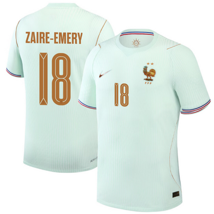 Warren Zaïre-Emery France National Team 2026 World Cup Away Jersey - Green