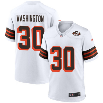 Zion Washington Cleveland Browns 1946 Collection Alternate Jersey - White