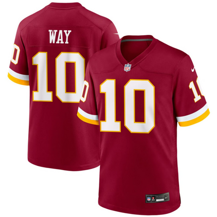 Tress Way Washington Commanders 2026 Game Jersey - Burgundy